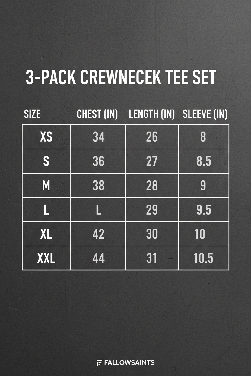 3-Pack Crewneck Tee Set